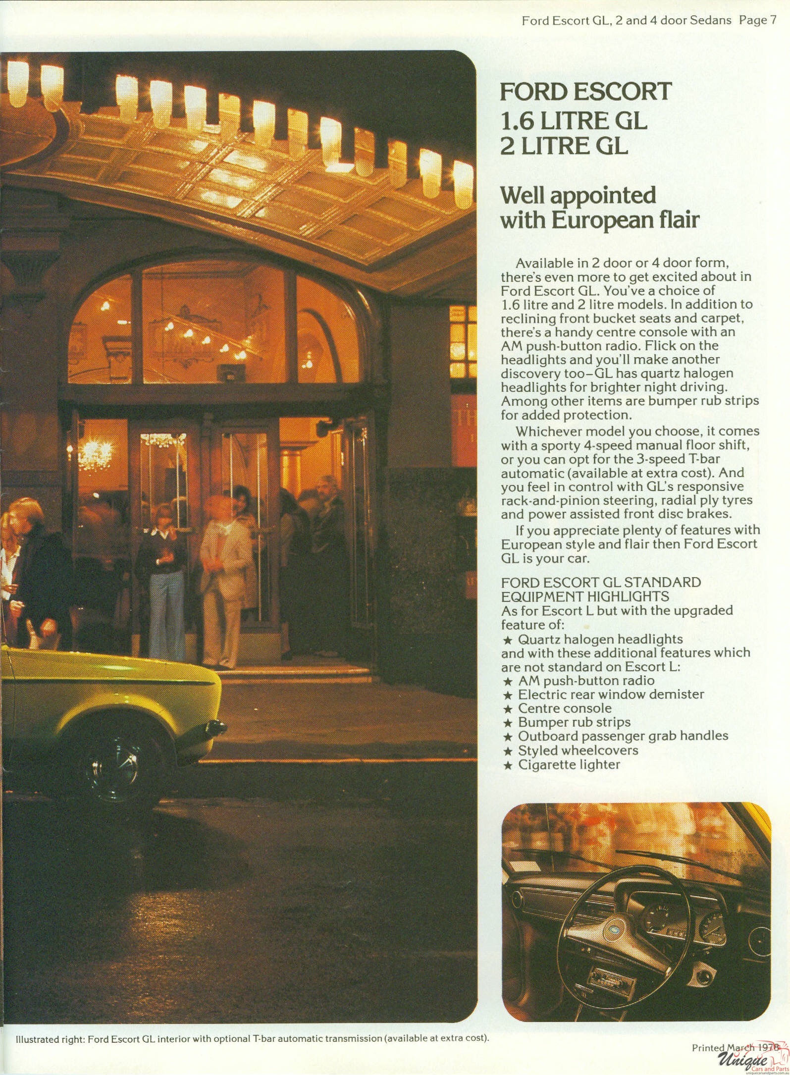 1978 Ford Australia Model Range Brochure Page 31